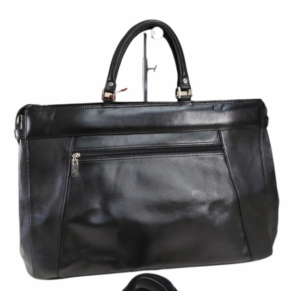 Other - Genuine BLACK Leather Duffel Bag Weekender